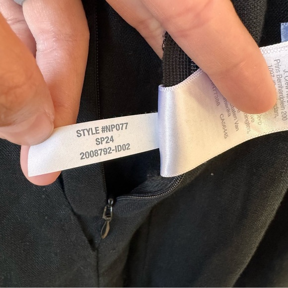 NWOT Madewell Sleeveless Wide-leg Jumpsuit in 100% Linen Front button Black Sz 2 - Picture 8 of 16